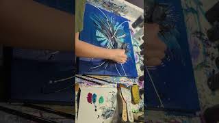 Abstract Painting quotLost in the Depthsquot art abstractart acrylicpainting howtopaint [upl. by Deva]