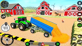 Tractor Farming Tractor Games  Village Challenge Road Driving  Best Android Gameplay 2023 [upl. by Ollie]