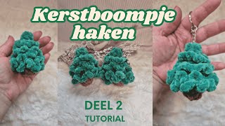 Tutorial kerstboompje haken deel 2  NL [upl. by Sivaj]