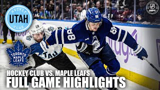 Utah Hockey Club vs Maple Leafs  Full Game Highlights  ESPN NHL [upl. by Eelrihs632]