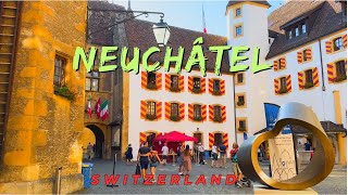 Discovering Neuchâtel Switzerland  walking tour  4K [upl. by Standush]