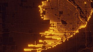 A AStar Pathfinding Algorithm Visualization on a Real Map [upl. by Zenitram836]