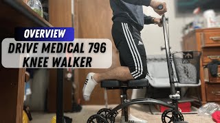 Drive Medical 796 Knee Walker A Comprehensive Guide [upl. by Ayotl]