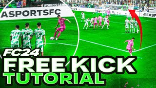 How to SCORE Free Kicks in FC 24  The Easy Way 👀 [upl. by Ogeid49]