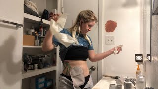 Less than 10 minutes Coloplast 2 piece ostomy bag change  No talking [upl. by Alvord831]