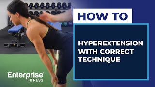 How to do a hyperextension with correct technique [upl. by Akoek666]