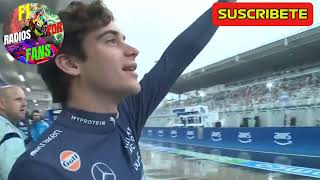 Franco Colapinto Saludando a todos Sus Fans que se quedarón en la Lluvia para apoyarlo F1 radio [upl. by Glialentn]