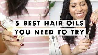 Top 5 Natural Oils for Hair Care amp Growth [upl. by Aniz]