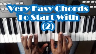 Very Easy Piano Chords That Every Beginner Should Know  Lesson 2  Basic Chords [upl. by Nwahsar]