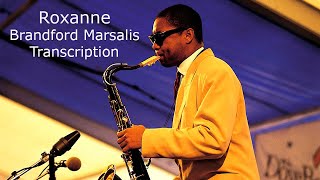 RoxanneStingñBranford Marsalis Bb SoloTranscribed by Carles Margarit [upl. by Obie]