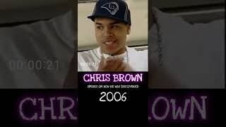 Chris Brown Speaks On How He Was Discovered 2006 [upl. by Wight]