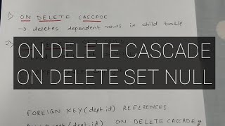 Mastering Foreign Key Constraints ON DELETE and SET NULL in SQL [upl. by Ardnassak]