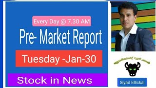 Pre Market News  Stock Market News Malayalam  Stock Market Kerala [upl. by Koren]