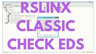 EDS FILES IN RSLINX [upl. by Ahcsim]