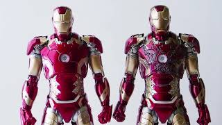 Threezero DLX Iron Man Mark 43 Limited Edition Battle Damage Figure Review [upl. by Eirot]