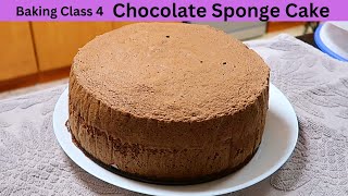 How to Bake a Perfect Chocolate Sponge Cake  with Husbands Reviews [upl. by Bailar]