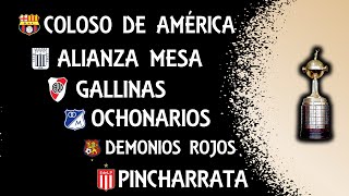 ☝️CONMEBOL LIBERTADORES 2024🏆APODOS FINOS Y HUEVADAS🧐 [upl. by Jo]