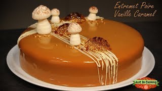 ❅ Recette dEntremets Poire Vanille Caramel ❅ [upl. by Alleunamme]