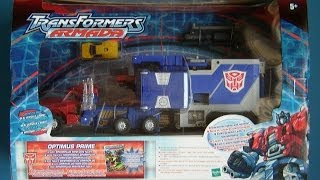 Transformers Armada Leader Class Optimus Prime Review [upl. by Aibsel304]