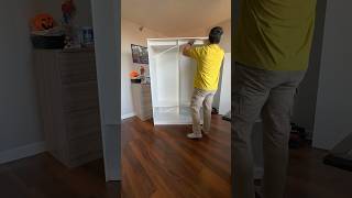 Ikea Kleppstad wardrobe with sliding doors ikea furniture dewalt diy interiordesign homedecor [upl. by Saenihp195]