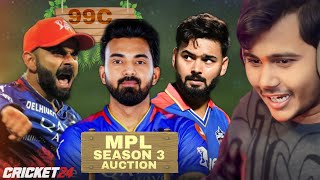 MPL SEASON 3  MATCH TIME  Cricket 24 livecricket [upl. by Hadden672]