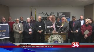 Cuomo proposes municipal aid cuts [upl. by Hewes710]