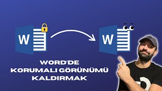 Wordde Korumalı Görünüm Nasıl Kaldırılır [upl. by Okihsoy]