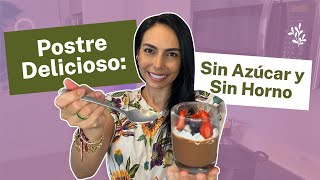 Postre Delicioso Sin azúcar y Sin Horno [upl. by Aizirk]