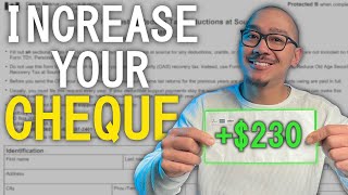 How To Increase Your Paycheque  T1213 Request To Reduce Tax Deductions At Source [upl. by Nannie]