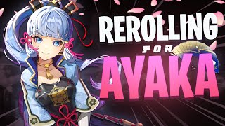 Rerolling for Ayaka  Genshin Impact 26 [upl. by Romola]