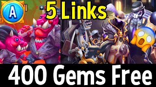 Monster Legends New Era Gangsters  400 Gems Free  5 Links  Evaris il Obscuro Conjuring Pandalf [upl. by Ramedlaw980]