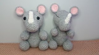 Tuto rhinocéros amigurumi [upl. by Dulsea]