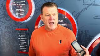 Alabama pregame Illini head coach Brad Underwood [upl. by Aisanat]