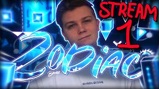 🔴ZODIAC STREAM 1  Geometry Dash 22 [upl. by Marius958]