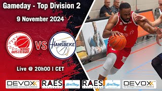 KBBC Oostkamp 🆚 BBC Garage Wille Hansbeke  Top Division 2 Group B  Season 20242025 [upl. by Evanne659]