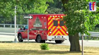 Detroit Fire Department Medic Responding w European Siren from SQ4 Quarters 08122016 2 [upl. by Siednarb]