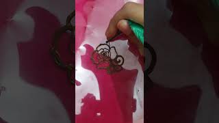 Simple Quick Rose Mehendi Design new viralvideo ytshorts henna [upl. by Gan]