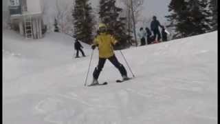 How to learn to ski Mastering the turn on parallel skis [upl. by Marks]