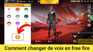 Comment changer de voix sur Free Fire  Comment faire pour changer de voix au téléphone [upl. by Eelyrag804]