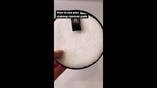 How To Use Reusable Makeup Remover Pads shorts [upl. by Odlavso]