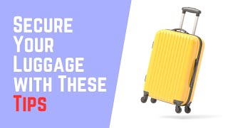 Luggage Safety EXPERT Shares Top Tips to Protect Your Belongings [upl. by Leahpar194]