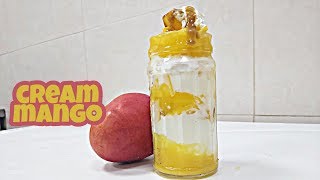 Cream Mango  how to make mango cream recipe [upl. by Delorenzo]