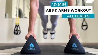 10 Min Arms amp Abs using Weights All Levels [upl. by Elmira]