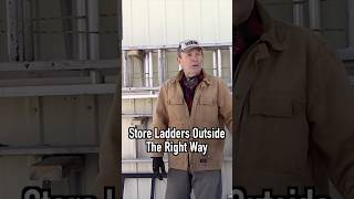 Store Ladders Outside The Right Way ladder diy ideas ranch ideas farmtools farm smart [upl. by Morly]