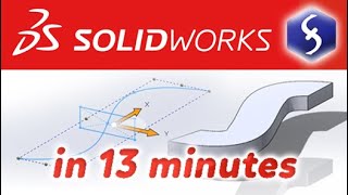 SolidWorks  Tutorial for Beginners in 13 MINUTES  COMPLETE [upl. by Lydell786]