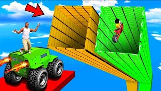 SHINCHAN AND FRANKLIN TRIED THE IMPOSSIBLE DUAL SPEED BOOSTER TUNNEL PARKOUR CHALLENGE GTA 5 [upl. by Stubstad376]