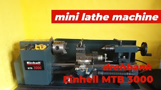 derhbank einhell MTB3000Mini lathe machinemini drehmaschine [upl. by Richman510]