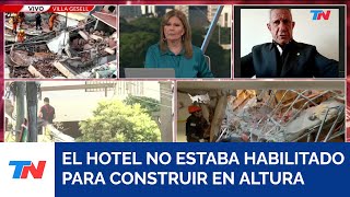 DERRUMBE EN GESELL I Confirmaron que el hotel que no tenía autorización para construir en altura [upl. by Llerud]