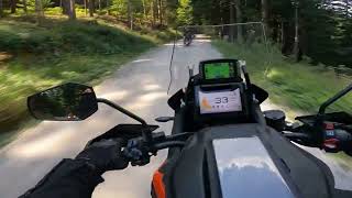 KTM 1290 Superadventure S 2023 Offroad in Slowenien auf der 911 Nemski Rovt Radovljica [upl. by Einahpts]