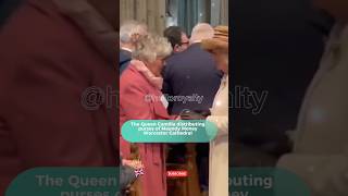 Queen Camilla distributing purses of Maundy Money Worcester Cathedral queencamilla kingcharles [upl. by Eihs]